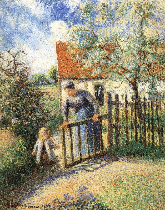 Camille Pissarro Mothers and children in the garden Germany oil painting art